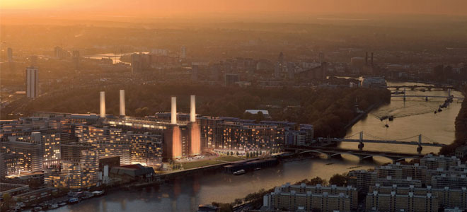 Frank Gehry's first London building to be built next to Battersea power  station, Frank Gehry