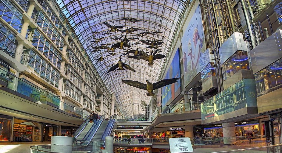 Toronto's Eaton Centre opens